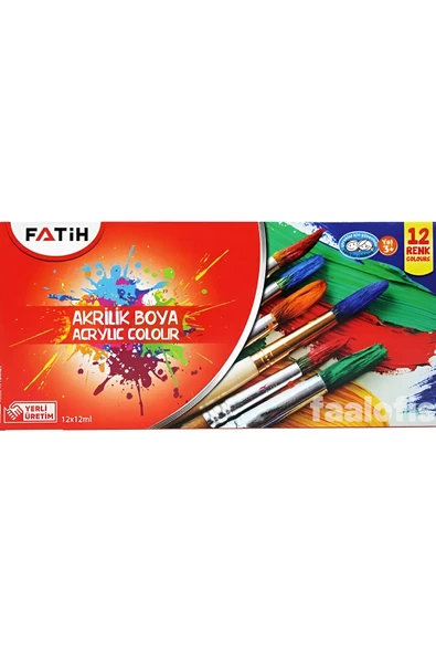 Fatih Tüplü Akrilik Boya 12ml 12 Renk