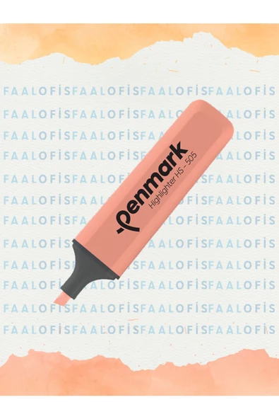 penmark HS-505 Doldurulabilir Fosforlu Kalem Pastel Renkler 5 Adet