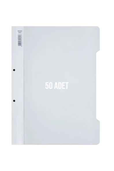 Dağtaş Kırtasiye Noki Telli Dosya 50'li Paket Beyaz - DS-371 - 7