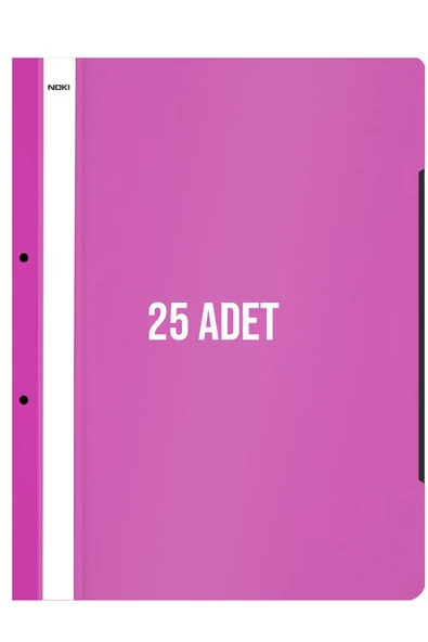 Dağtaş Kırtasiye Noki XL Telli Dosya 25'li Paket Pembe