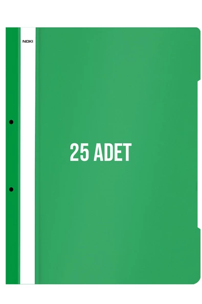Dağtaş Kırtasiye Noki XL Telli Dosya 25'li Paket Yeşil - Resim 4