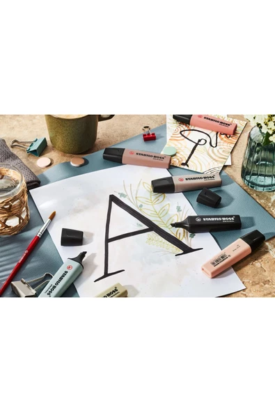 Stabilo Boss Nature Colors Fosforlu Kalem Seti 4'lü - Resim 3