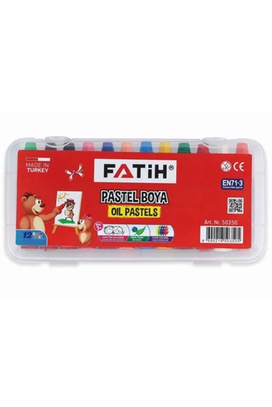 Fatih Çantalı Pastel Boya 12 Renk King Size