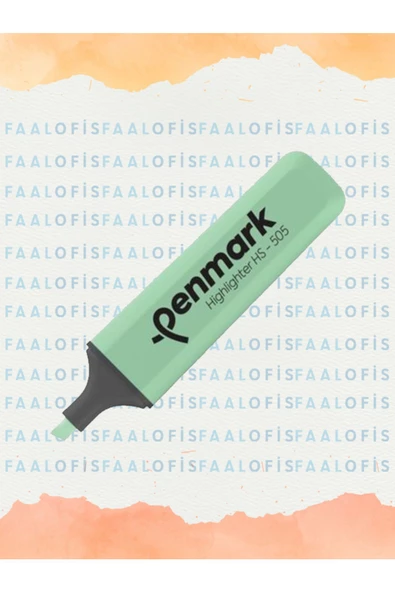 penmark HS-505 Doldurulabilir Fosforlu Kalem Pastel Renkler 5 Adet