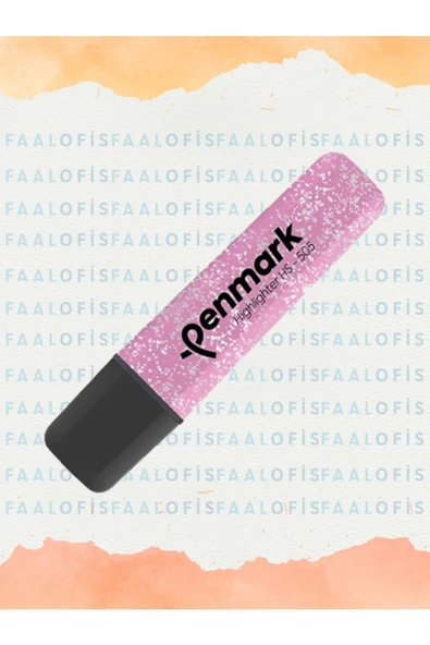 penmark HS-505 Doldurulabilir Fosforlu Kalem Metalik Simli 5 Adet - 8