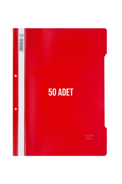 Dağtaş Kırtasiye Noki Telli Dosya 50'li Paket Kırmızı