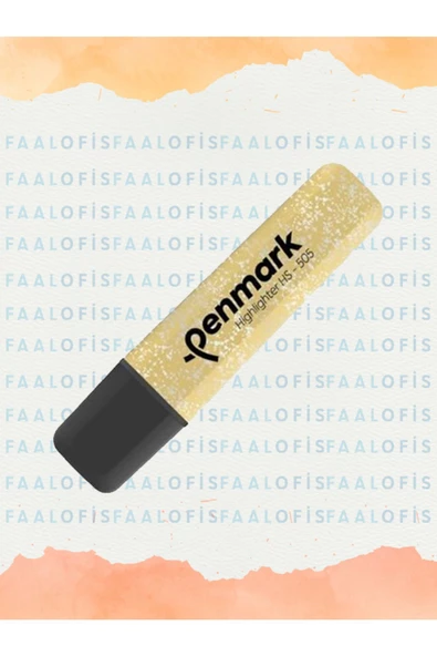 penmark HS-505 Doldurulabilir Fosforlu Kalem Metalik Simli 5 Adet