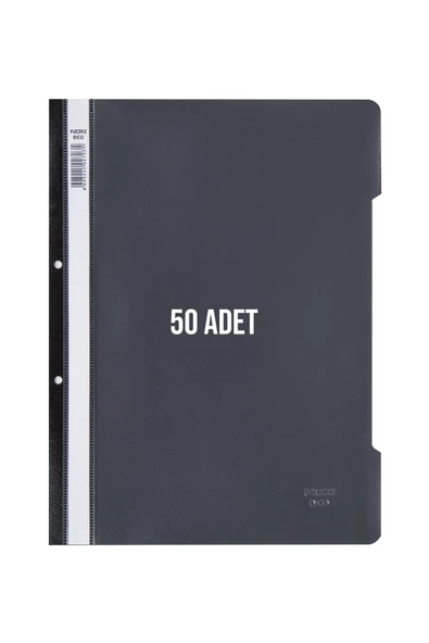 Dağtaş Kırtasiye Noki Telli Dosya 50'li Paket Siyah - DS-517