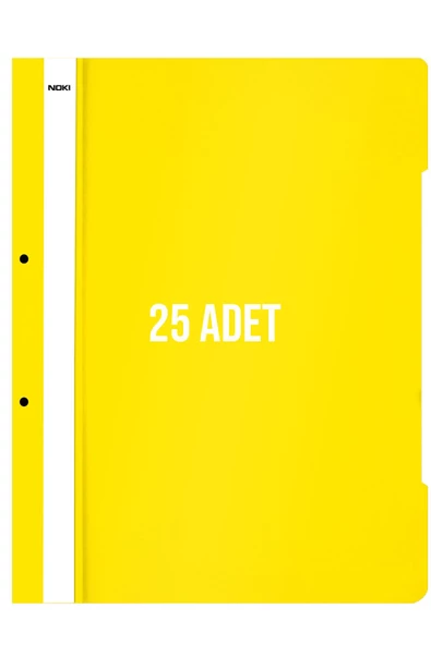 Dağtaş Kırtasiye Noki XL Telli Dosya 25'li Paket Sarı