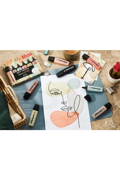 Stabilo Boss Nature Colors Fosforlu Kalem Seti 4'lü - Resim 4