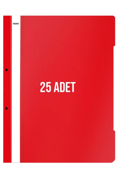 Dağtaş Kırtasiye Noki XL Telli Dosya 25'li Paket Kırmızı