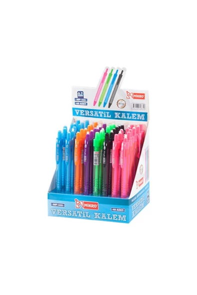Dağtaş Kırtasiye Mikro Versatil Kalem 0.7 48'li Stand - 8