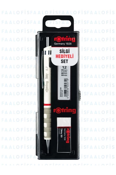 Rotring Tikky Kaliteli Versatil Kalem Set 0.7 Silgi Kalem Ucu Mekanik Uçlu Versatil Kalem - 5