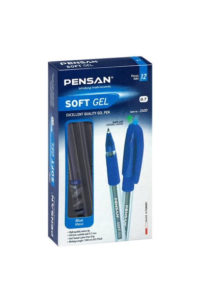 Dağtaş Kırtasiye Pensan Soft Gel 0.7 Jel Kalem 12 Adet