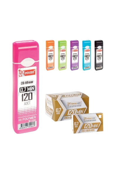 Dağtaş Kırtasiye Mikro 60mm Versatil Kalem Ucu 0.7mm 12 Adet - 5
