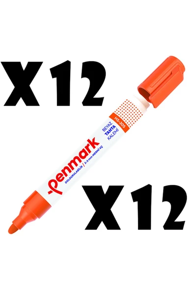 penmark Beyaz Tahta Kalemi Yuvarlak Uçlu 12 Adet (1 kutu)