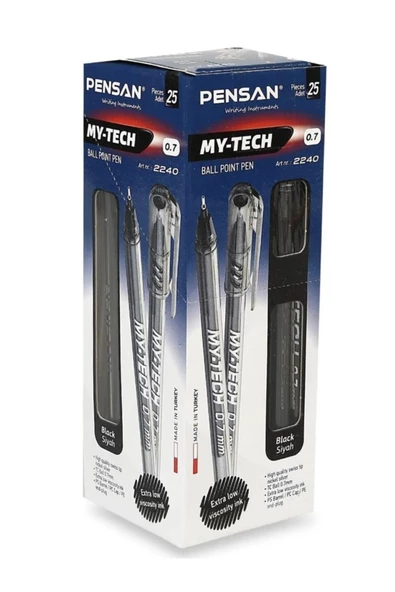Dağtaş Kırtasiye Pensan My Tech 0.7 Tükenmez Kalem 1 Kutu 25 Adet - 3