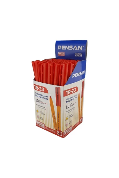 Dağtaş Kırtasiye Pensan TR-23 Üçgen Tükenmez Kalem 50 Adet - Resim 5