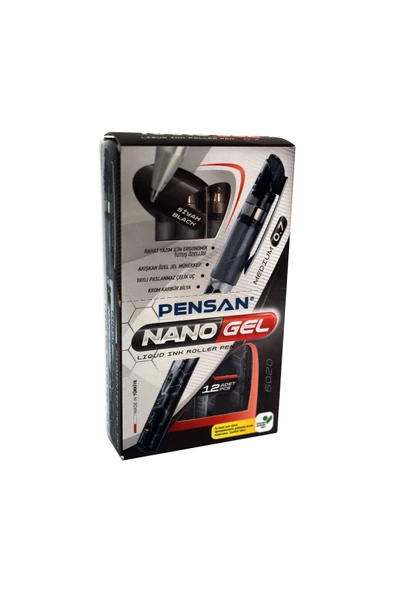 Dağtaş Kırtasiye Pensan 6020 Nano Gel Kalem 12 Adet