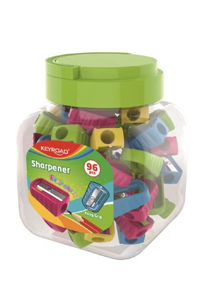 KEYROAD Easy Sharp Ergonomik Kalemtıraş 96 Adet Karışık Renk 1 Delikli - 3