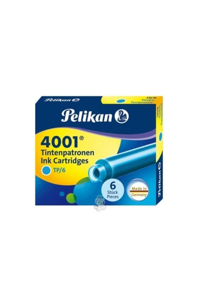 Dağtaş Kırtasiye Pelikan Dolma Kalem Kartuşu 6'lı Mavi Renk
