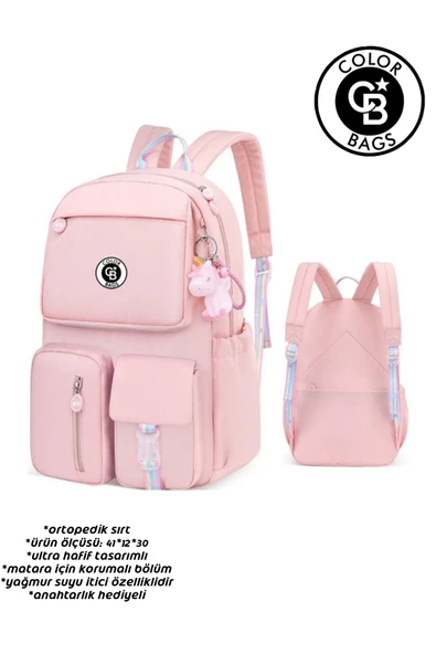 Color Bags Okul Çantası B37 - Resim 4