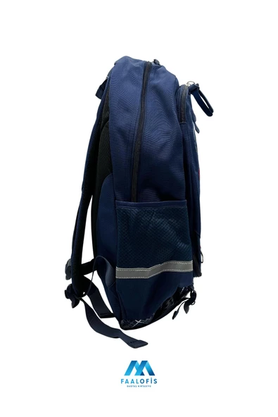 Color Bags Ultra Kalite İç Organizerli Reflektörlü Su Geçirmez Sırt Destekli Okul Çantası B3 - 4