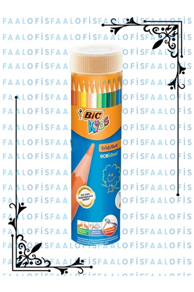 bic kids 12 +1 Ultra Kalite Kuru Boya Kalemi 12+1 Renk - 6