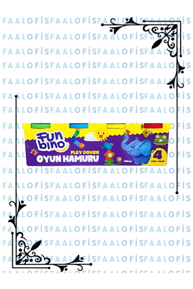 Play Dough Funbino 4 Renk Kaliteli Oyun Hamuru 460gr