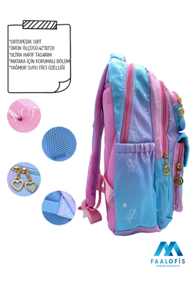 Color Bags Ultra Kalite Su Geçirmez Sırt Destekli Okul Çantası B6 - 2