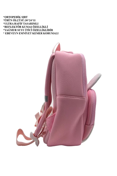 Color Bags Ortopedik Anaokulu Çantası Yağmura Dayanıklı Ebeveyn Emniyet Kemer Korumalı B12 - 2