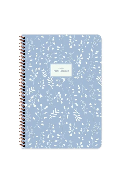 Keskin A6 Çizgili Defter 80 Yaprak Pastel Flora Karton Kapak 1 Adet - 7