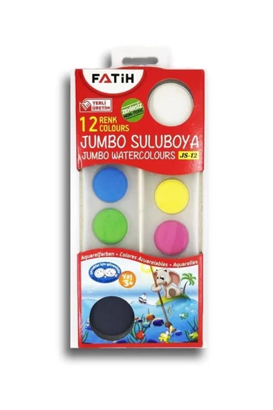 Fatih Jumbo Sulu Boya 12 Renk