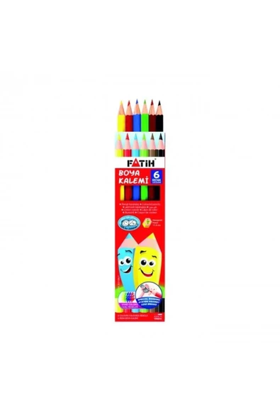 Fatih Kuru Boya Seti 6 Renk Tam Boy - 7