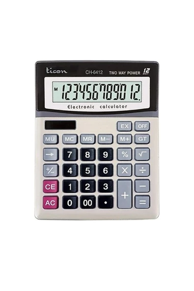 Dağtaş Kırtasiye Ticon CH-6412 Hesap Makinesi 12 Haneli - 4
