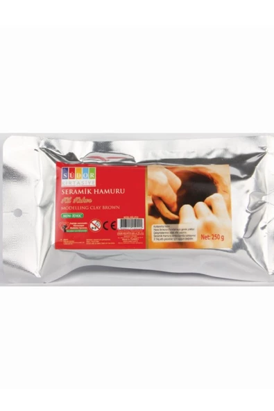 Dağtaş Kırtasiye Südor Seramik Kil 250gr Kahverengi