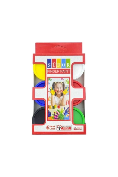 Dağtaş Kırtasiye Südor Parmak Boyası 6 Renk 30ml - 8