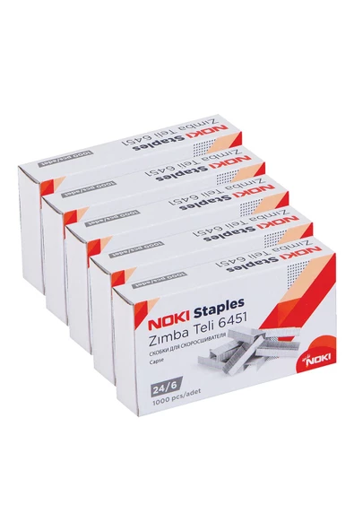 Dağtaş Kırtasiye Noki Zımba Teli 24/6 50 Paket - 5