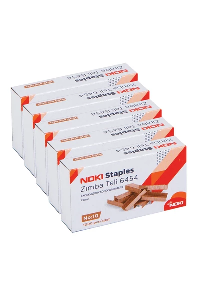 Dağtaş Kırtasiye Noki Zımba Teli No:10 50 Paket Gold - 3