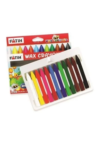 Fatih Wax Crayon Boya 12 Renk Jumbo Mum Boya