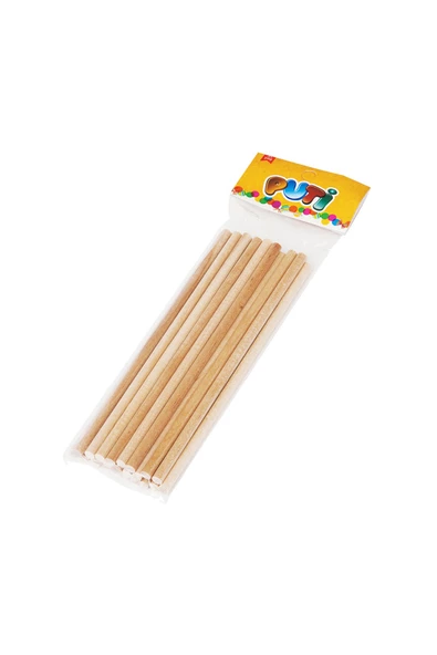 Dağtaş Kırtasiye PUTİ AHŞAP ÇÖP ÇUBUĞU NATURAL 24'LÜ - 2
