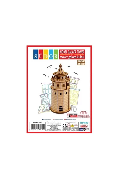 Dağtaş Kırtasiye Südor Ahşap Maket Galata Kulesi