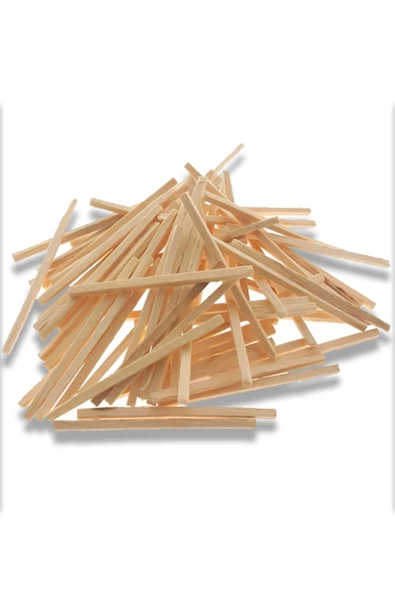 Dağtaş Kırtasiye Ticon Ahşap Kibrit Çöpü 2x2x5 cm 200'lü Paket Naturel ürün görseli 1