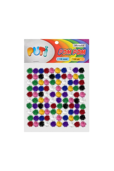 Dağtaş Kırtasiye PUTİ POM POM 10MM METALİK - Resim 6