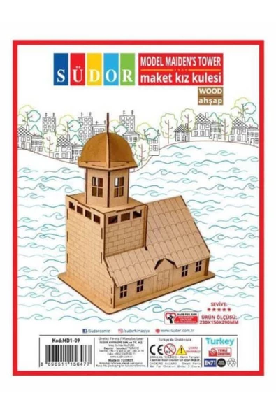 Dağtaş Kırtasiye Südor Ahşap Maket Kız Kulesi - 7