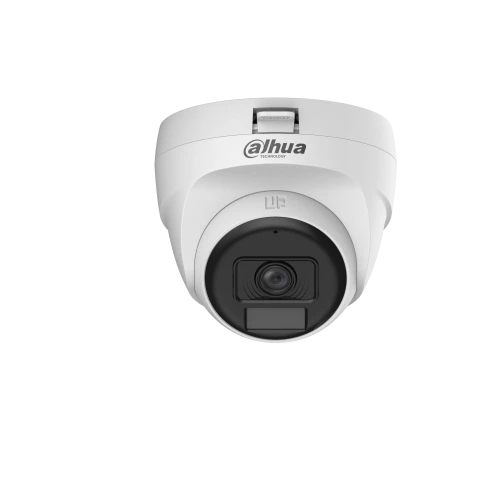 DAHUA HAC-T1A21P-U-IL-A-0280B 2Mpix  25 Mt Gece Gör., Smart Dual Light, 2,8mm Lens, Dahili Mikrofon, Dome Kamera