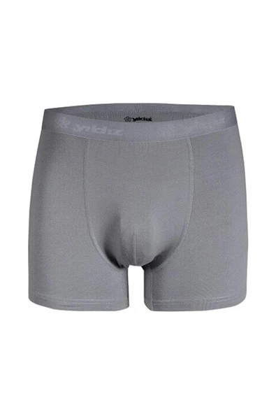 Yıldız Erkek Modal Likralı Boxer 37/42 - 12 Adet  L Gri - 2