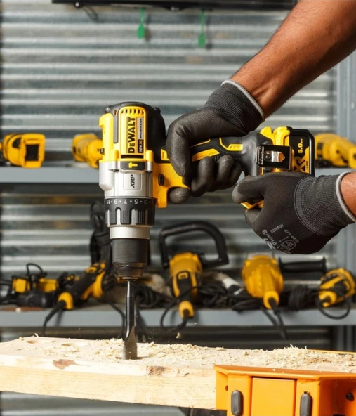 Dewalt 18V 5.0 Ah Li-ion Çift Akülü Kömürsüz Profesyonel Darbeli Matkap DCD996P2-QW - 8