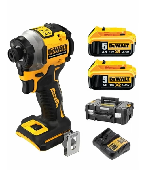 Dewalt Kömürsüz Darbeli Tornavida 18V 5,0AH 192Nm Tork DCF850P2T-QW - 2