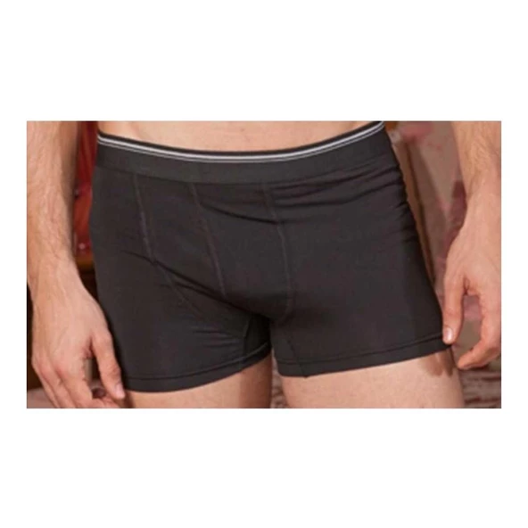 Berrak 1097 Erkek Likralı Esnek Boxer 2 Adet 1415  Antrasit 3XL